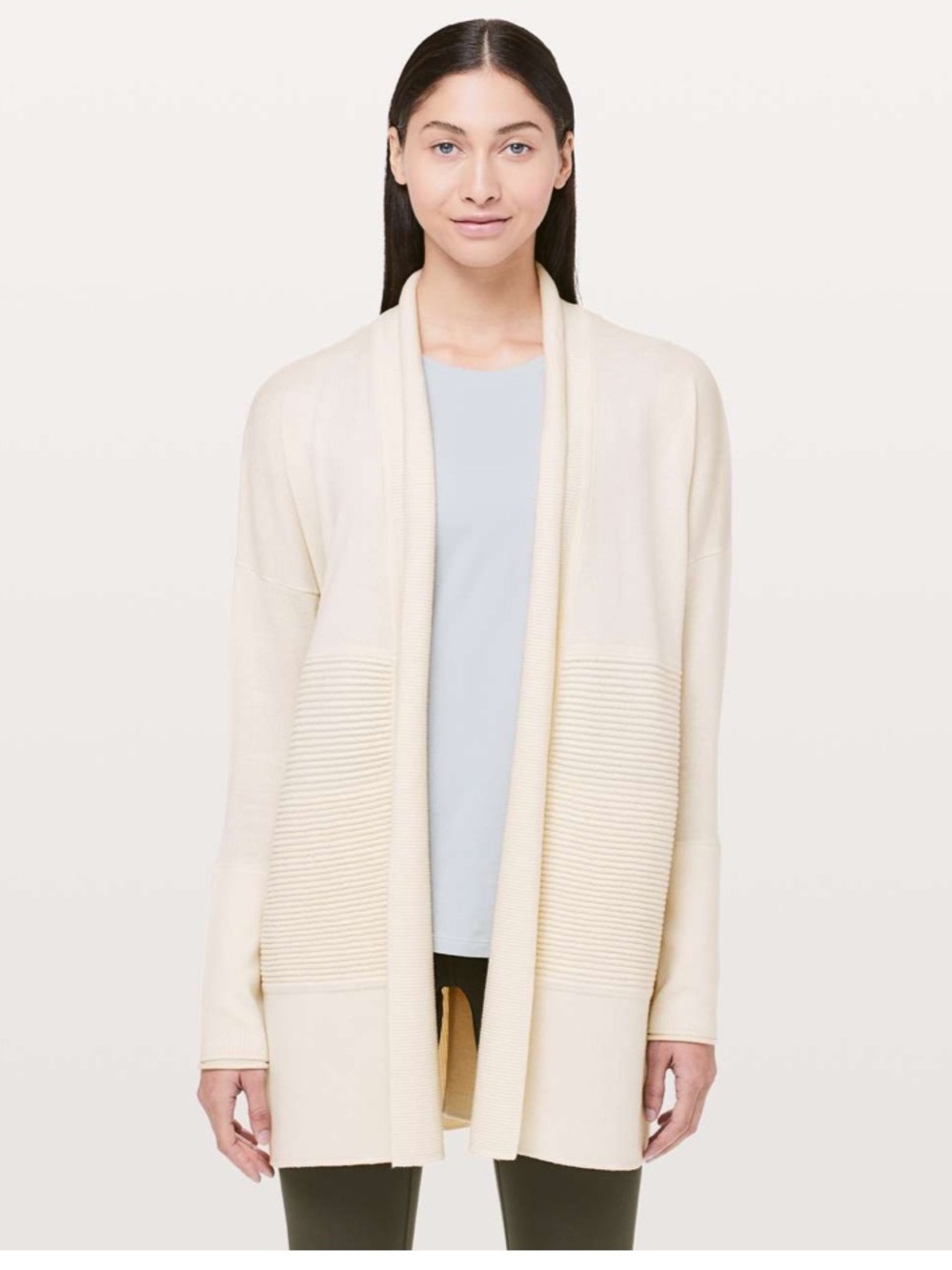 Lululemon Sit In Lotus Wrap II in Angel Wing Cream Size 12